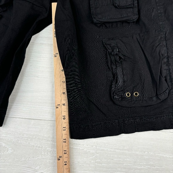 Pete & Greta by Johnny Was Black Cargo Shorts Size 6 - Picture 10 of 13